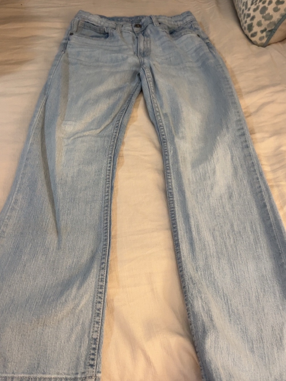 Boys Light Blue Cody James Straight-Leg Jeans